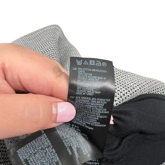 Reiss Marte Textured Sheath Dress Tweed Blue Gray Sleeveless Size US 6 - Picture 12 of 12